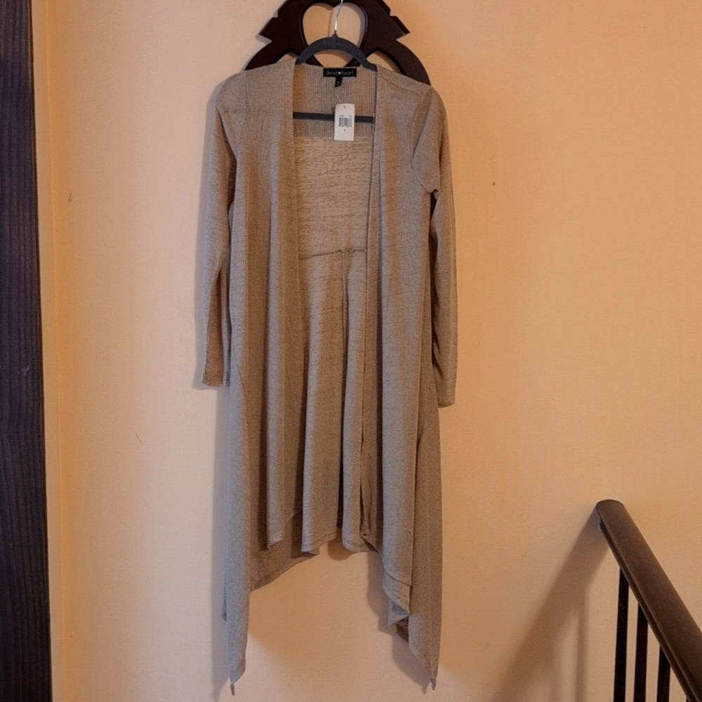 Derek Heart Long Light Weight Cardigan